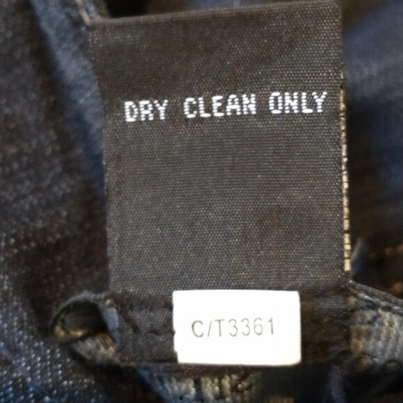 Womens Denim Dark Wash Jean Jacket Size 10 Embroidered Sequins VTG Focus 2000 - Picture 8 of 12